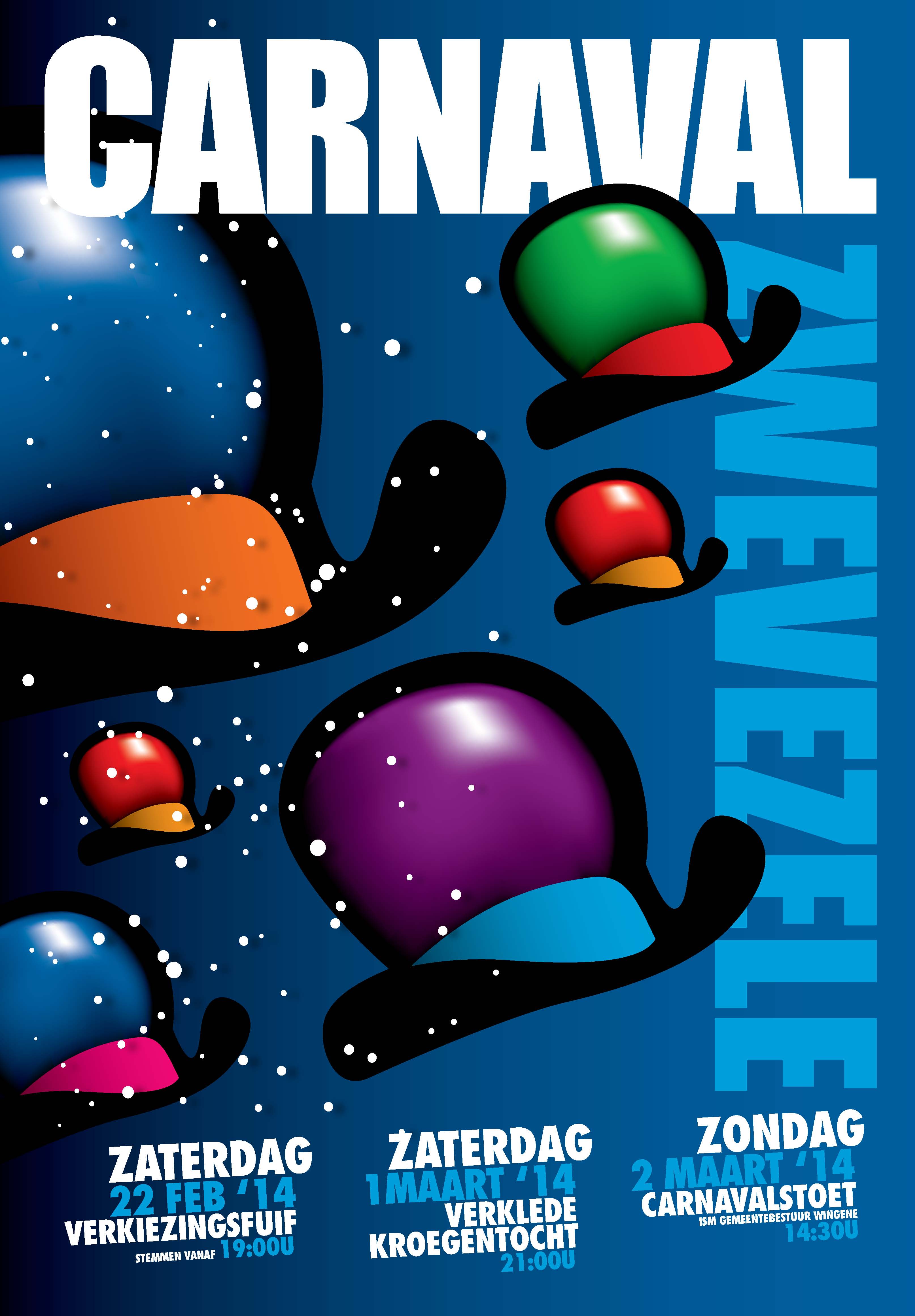 Programma Carnaval Zwevezele 2014